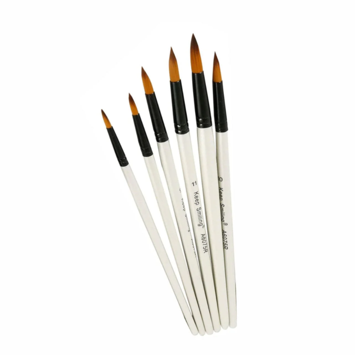Keep Smiling Round Brush Set Of 6