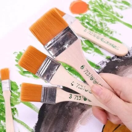 Nylon Paint Brush Set For Base Making 4pc