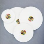 Round Painting Canvas Pack of 5 White