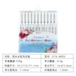 STA Dual Tip Water Based Marker Pen 12pcs