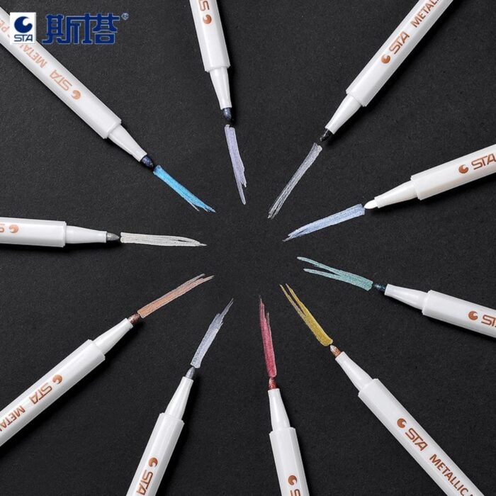 STA Metallic Color Pen Set of 10 Pcs