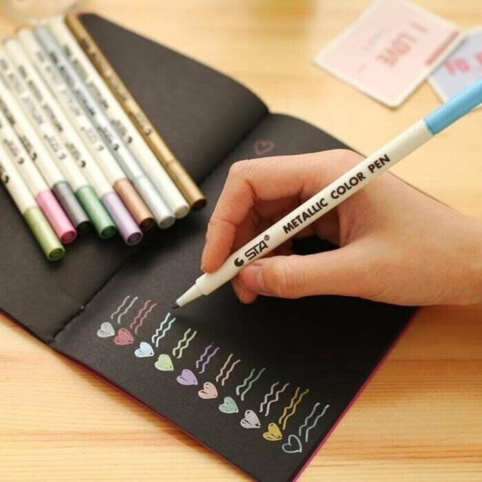 STA Metallic Color Pen Set of 10 Pcs