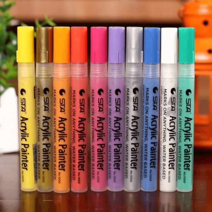 STA Permanent Acrylic Paint Marker Set of 12