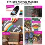 STA Permanent Acrylic Paint Marker Set of 12