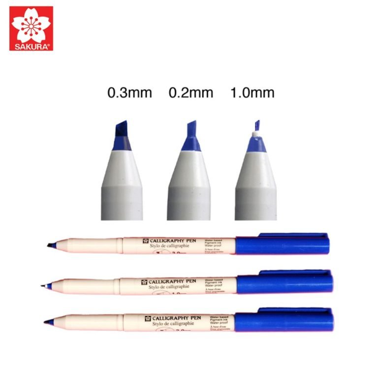 Sakura Calligraphy Marker Pen Blue