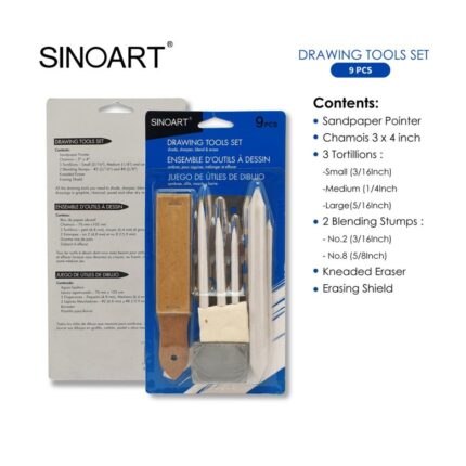 Sinoart Drawing Acessories Tool Pack of 9