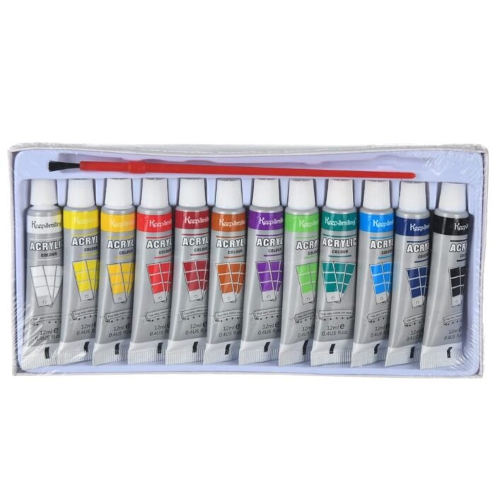 Keep Smiling Acrylic Color Pack of 12