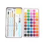 45 Color Solid Watercolor Paint Tin Box