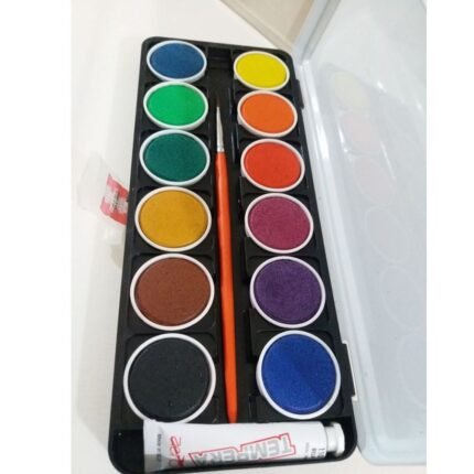 Aero Opaque Watercolor Cake Set Of 12 Pcs In Tin Box