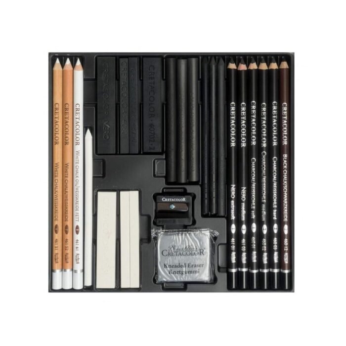 Cretacolor Black And White Sketching Drawing Set Of 25