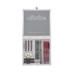 Cretacolor Graphite Drawing Set Of 17 In Silver Box