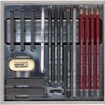 Cretacolor Graphite Drawing Set Of 17 In Silver Box