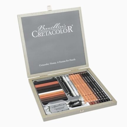 Cretacolor Passion Selection Drawing Set of 25 in Wooden Box