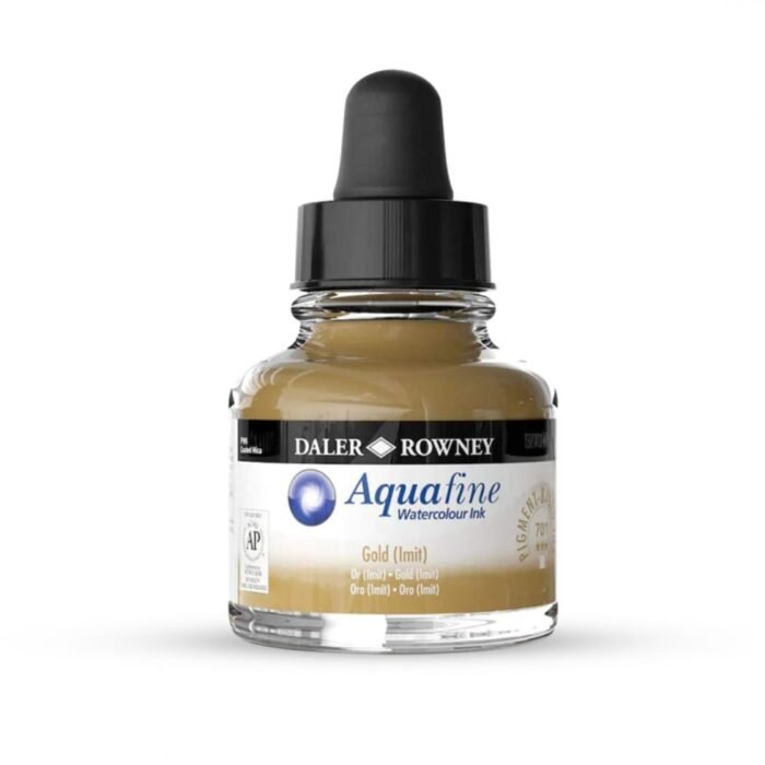 Daler Rowney Aquafine Gold Watercolor Ink 29.5ml