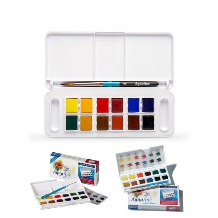 Daler Rowney Aquafine Transparent Watercolor Set Of 12