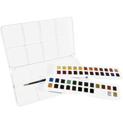 Daler Rowney Aquafine Watercolour Studio Paint Set of 48 Colours