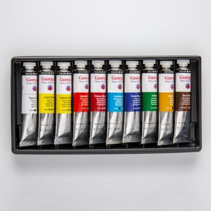 Daler Rowney Georgian Watermixable Oil Paint 38ml Set Of 10