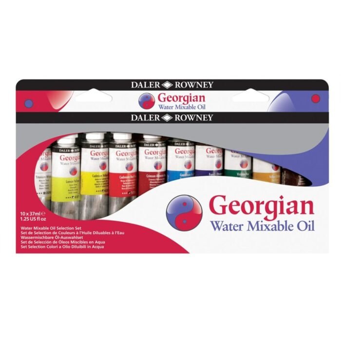 Daler Rowney Georgian Watermixable Oil Paint 38ml Set Of 10