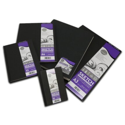 Daler Rowney Simply Black Hard Cover Sketchbook 54 Sheets 100gsm