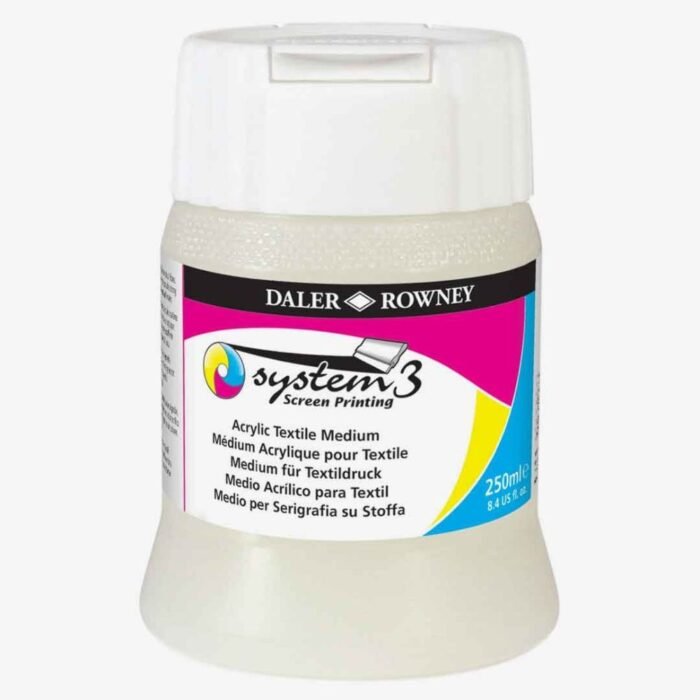 Daler Rowney System 3 Acrylic Textile Medium 250ml