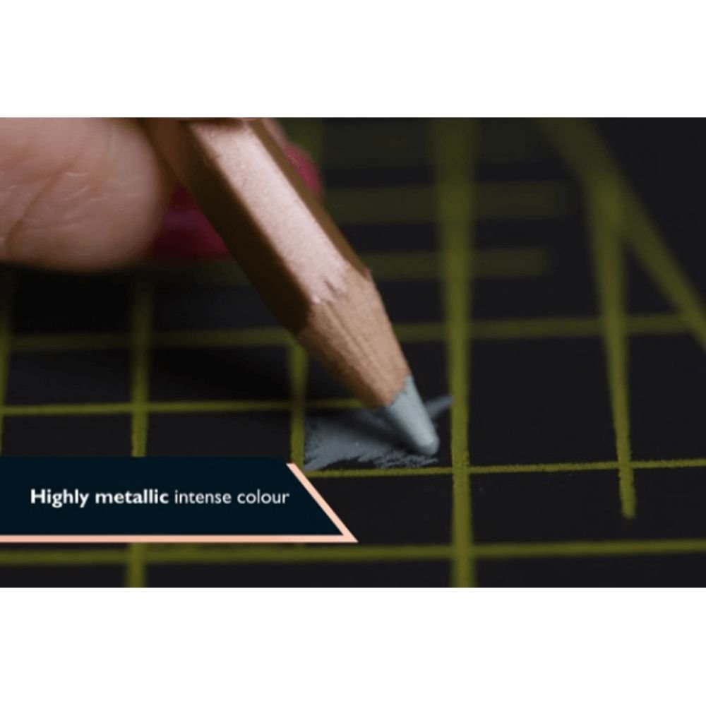 Derwent Blister Metallic Color Pencils Set of 6 Pcs