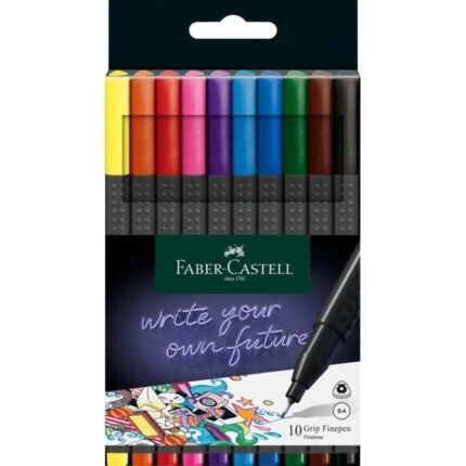 Faber-Castell Finepen Felt Tip Grip Pack of 10