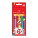 Faber Castell Grip Dot Triangular Color Pencil Box 10