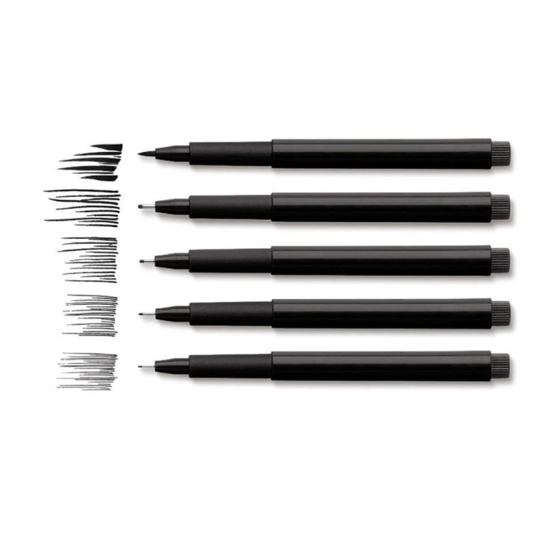 Faber Castell Pitt Artist Pen Set 4pcs - Black