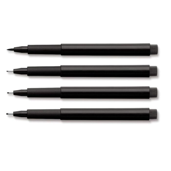 Faber Castell Pitt Artist Pen Set 4pcs - Black