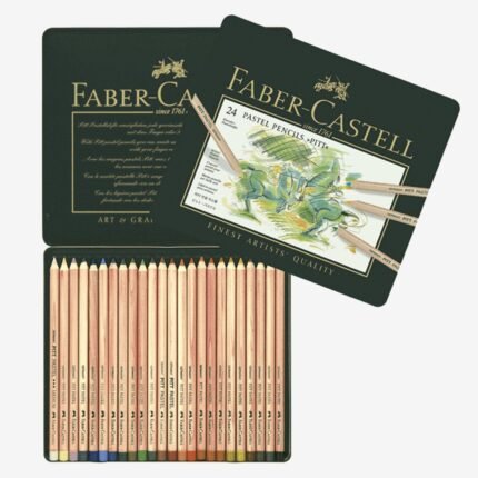 Faber Castell Pitt Pastel Pencils Tin Of 24