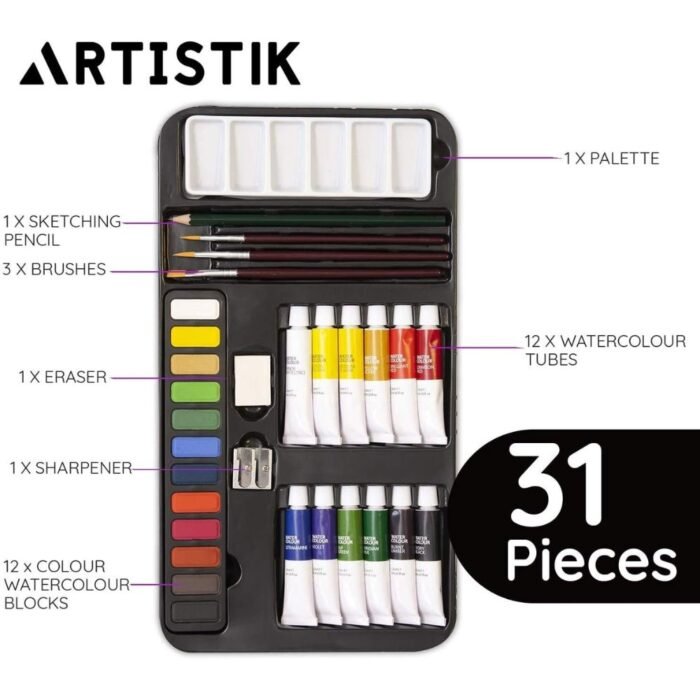 Fine Art Watercolor Painting Kit For Beginners Artist