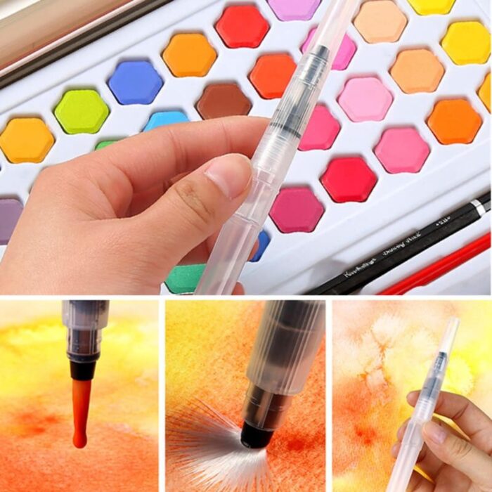 Keep Smiling Solid Watercolor Paint Set of 36 In Tin Box