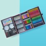 Kids Art Supplies Kit 145 Piece With Wooden Briefcase