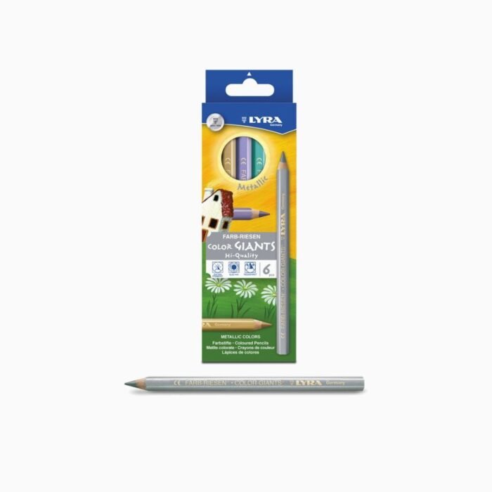 Lyra Giant Metallic Color Pencil Set Of 6