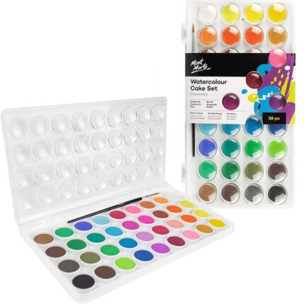 Mont Marte Discovery Watercolor Cake Set Of 38