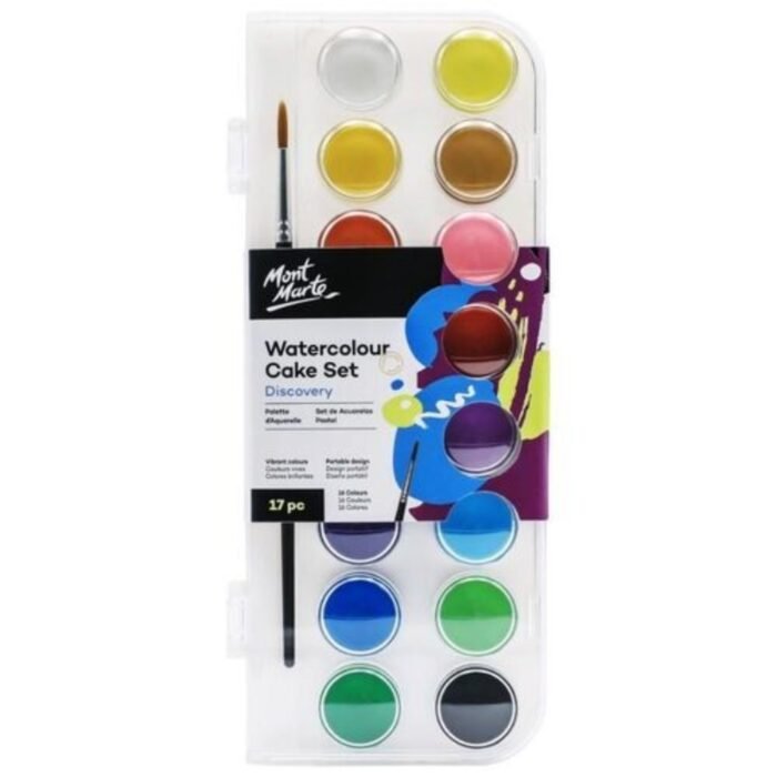 Mont Marte Discovery Watercolour Cake Set 17pcs