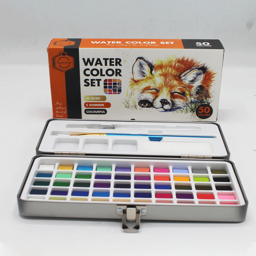 Keep Smiling Watercolor Set Of 50