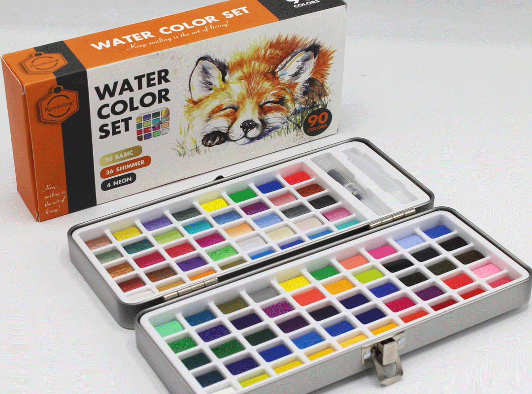 Keep Smiling Watercolor Set Of 90