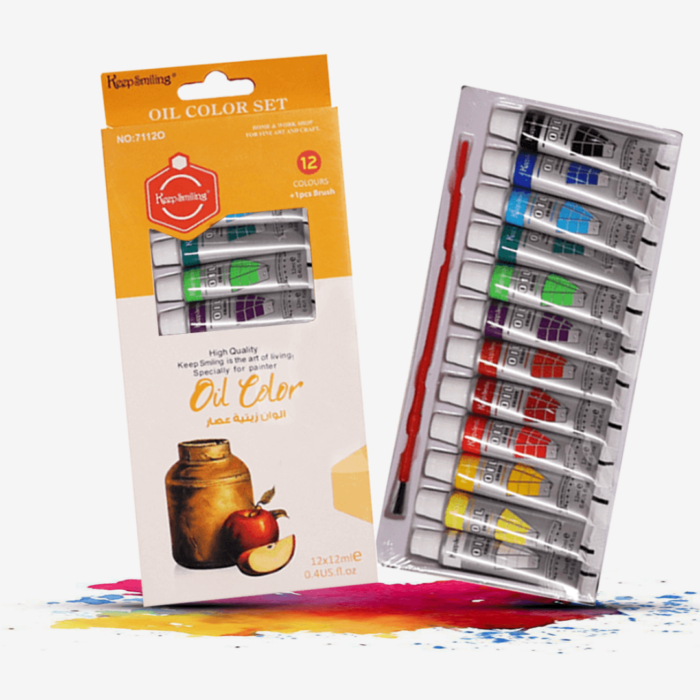 Keep Smiling Oil Paint Set Of 12