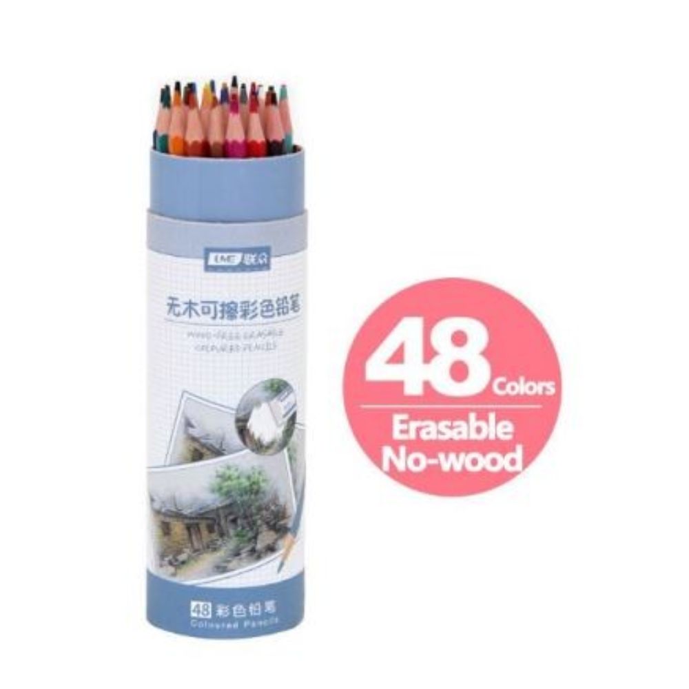 Professional Wood Free Erasable Color Pencils 48pcs Pack 