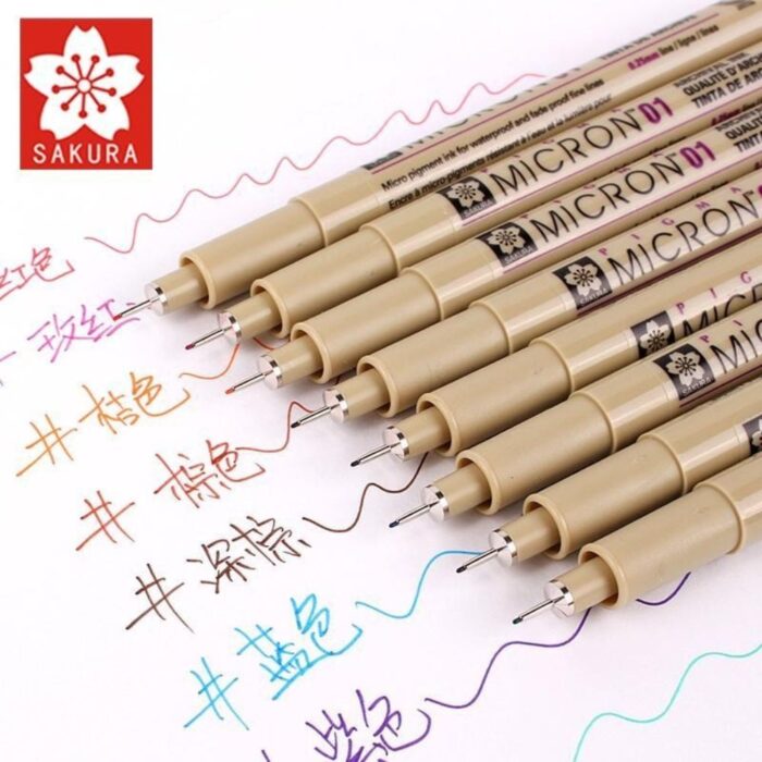 Sakura Pigma Micron Color Fineliner Pen Set of 8