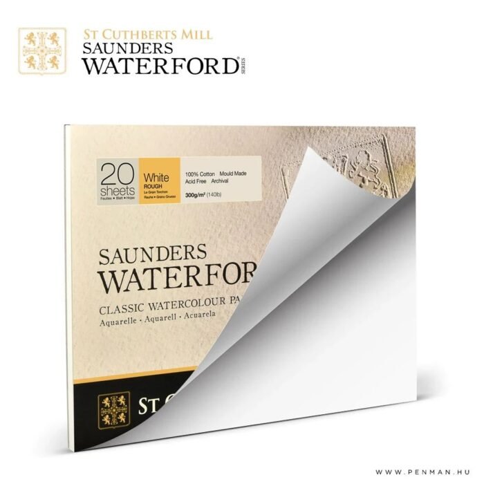 Saunders Waterford Sketchbook For Watercolor 300 Gsm Rough 20 Sheets