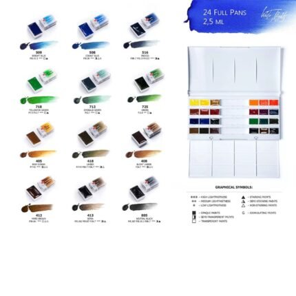 White Nights Artists Watercolors St Petersburgh Edition Set Of 24