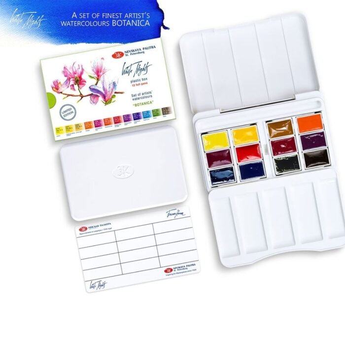 White Nights Botanica Watercolor Set Of 12 Full Pans