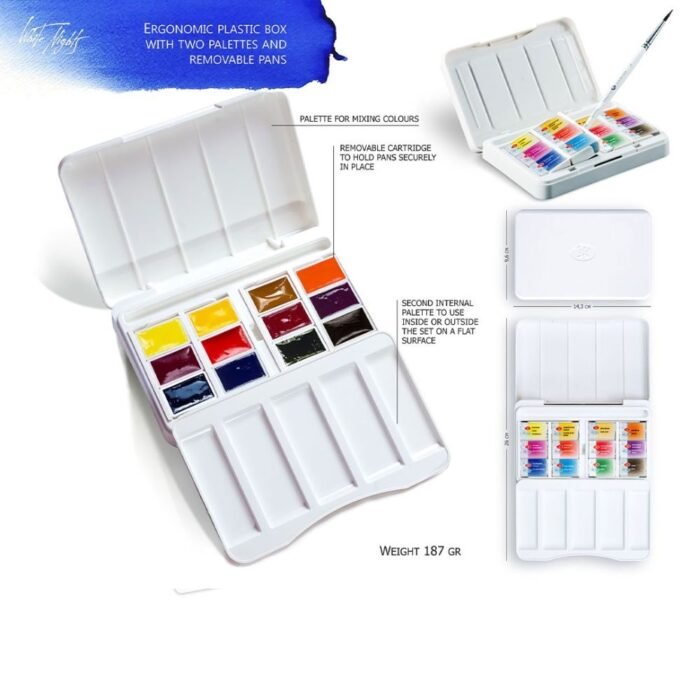 White Nights Botanica Watercolor Set Of 12 Full Pans