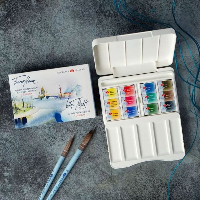 White Nights Watercolor Set Of 12 Full Pans