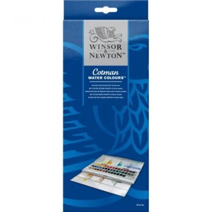 Winsor Newton Cotman Watercolor Studio Set Of 45 Half Pans