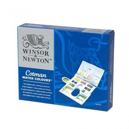 Winsor Newton Cotman Watercolors Compact Box 14 Half Pan Set