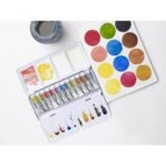 Winsor Newton Professional Watercolor Light Weight Metal Box Of 12 Color