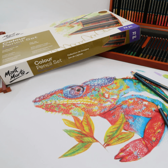 mont marte colour pencils box set premium 72pc 6 Art Supplies Store Online Pakistan